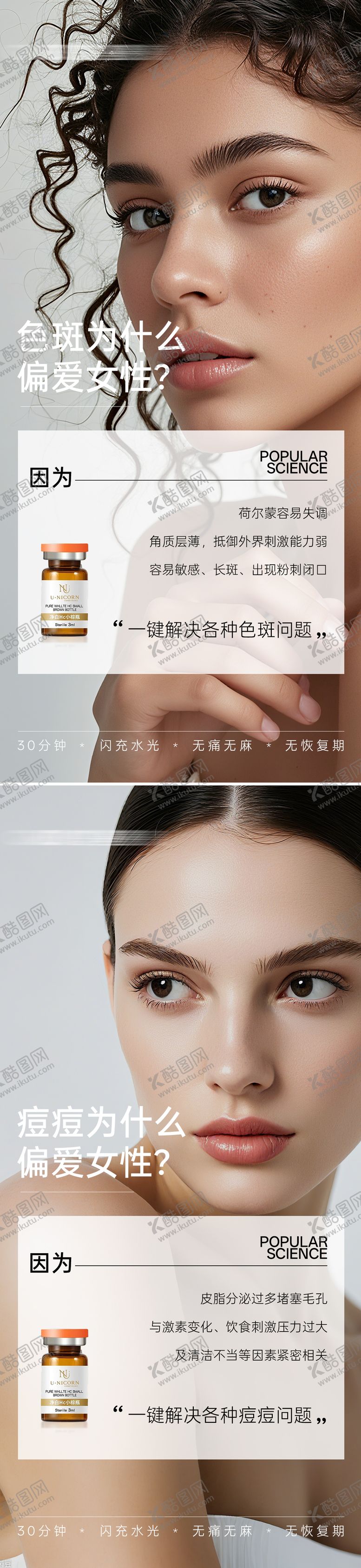 编号：31881408291016052137【酷图网】源文件下载-医美皮肤管理海报