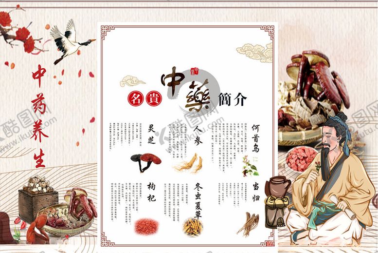 编号：75243402172129042838【酷图网】源文件下载-中药材简介