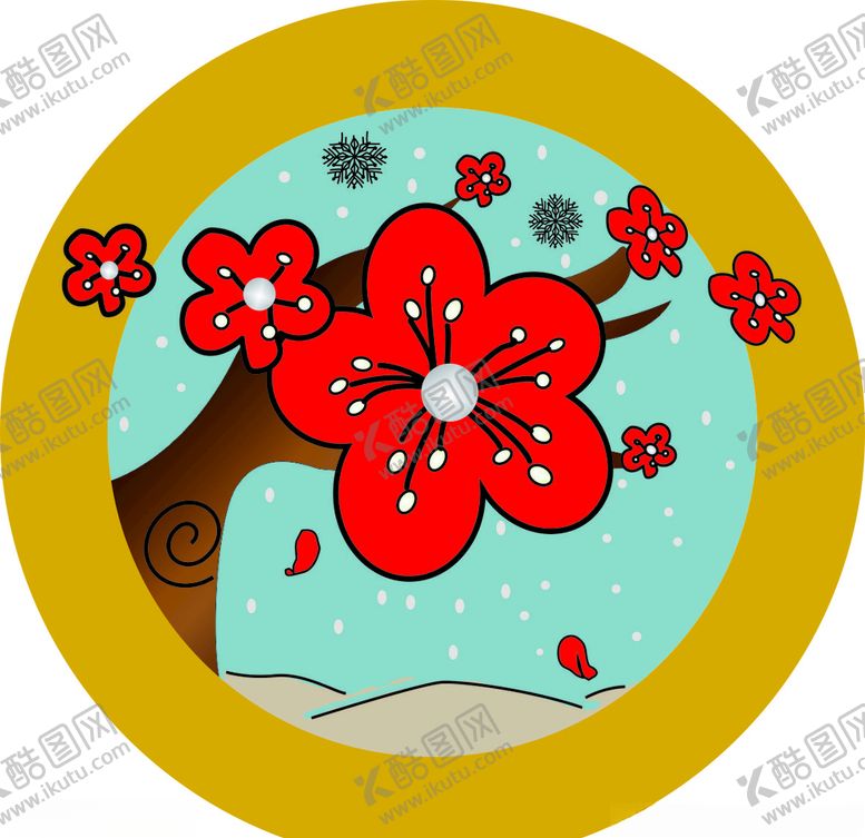 编号：76093709120305438991【酷图网】源文件下载-矢量梅花