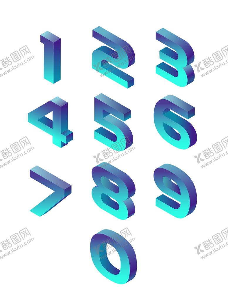 编号：67971607121643522829【酷图网】源文件下载-立体数字