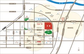 地产区位图海报