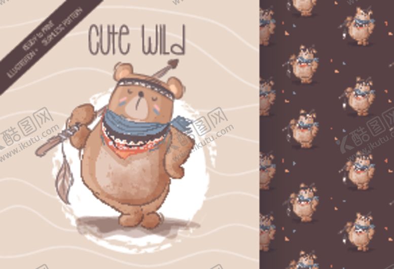 编号：51449210071527584512【酷图网】源文件下载-卡通印花图案