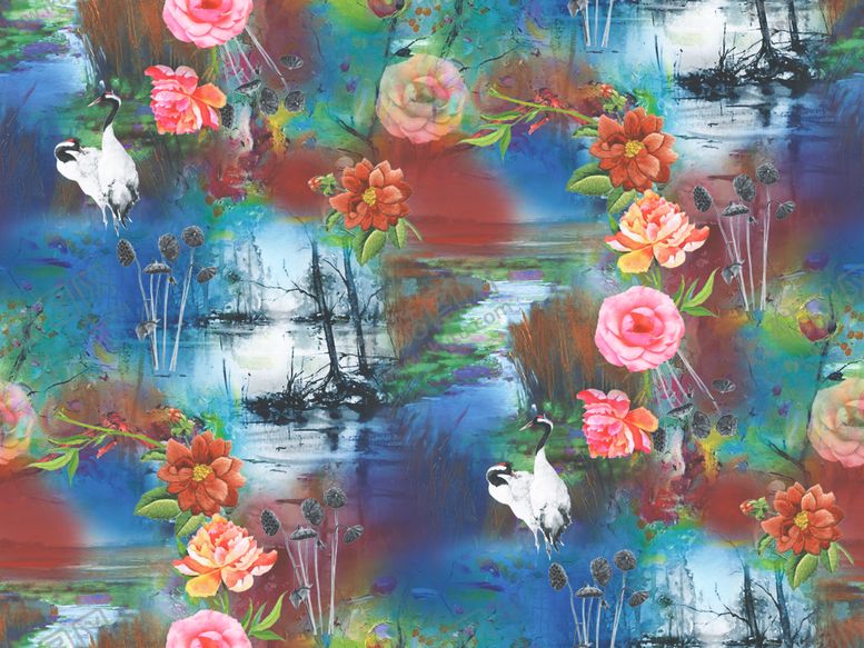 编号：63011309130403144200【酷图网】源文件下载-抽象复古花