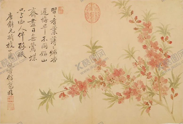 编号：26898607021245394634【酷图网】源文件下载-清代恽寿平花草绘画