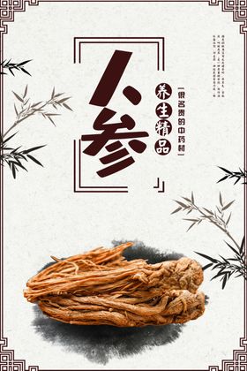 中医补品养生药材内容挂画