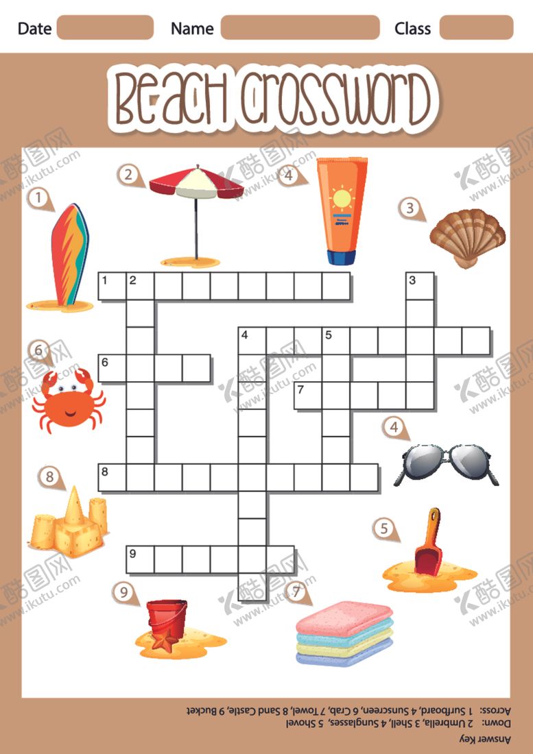 编号：91762509200018524731【酷图网】源文件下载-幼儿数字卡片