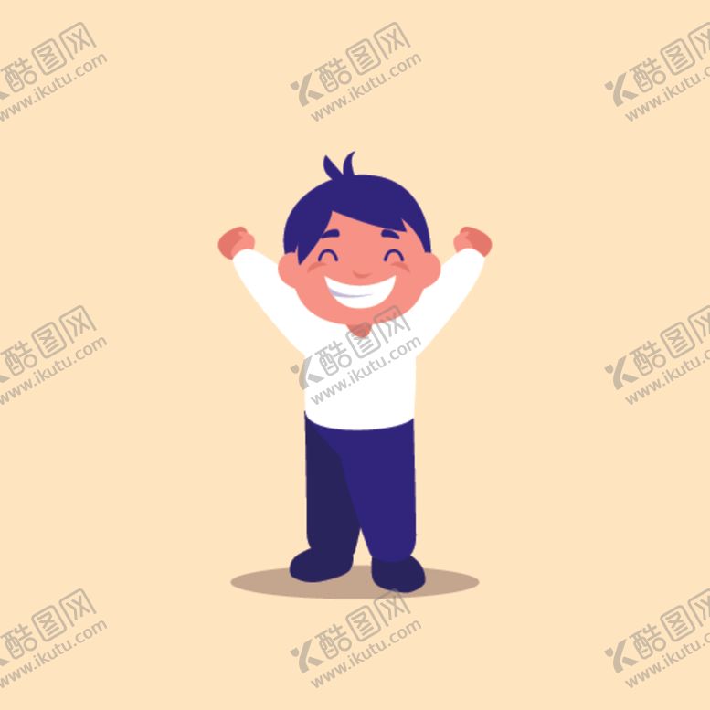 编号：22591907012344572952【酷图网】源文件下载-快乐人物孩子插画