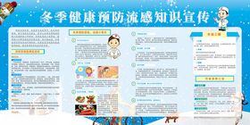 冬季健康预防知识宣传展板
