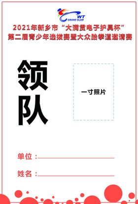 河南新金悦体育跆拳道比赛领队证