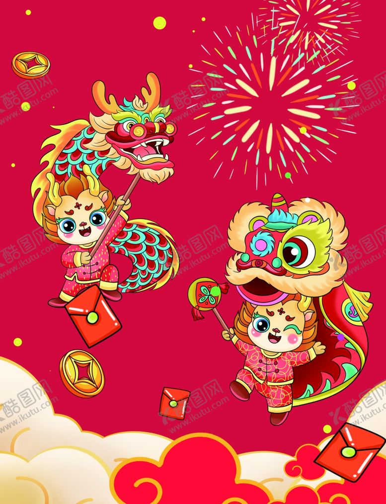 编号：63140101131228413157【酷图网】源文件下载-龙年背景