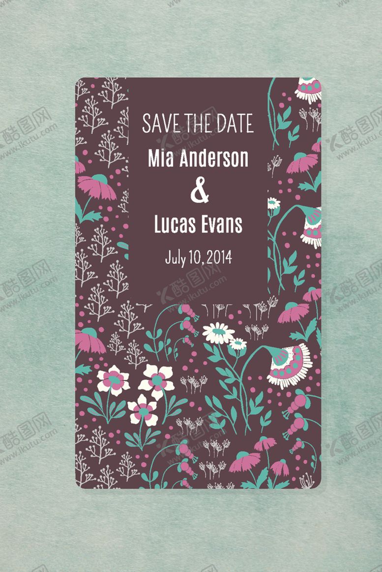 编号：93647709262046489607【酷图网】源文件下载-花草无缝背景海报