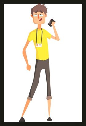手绘男人男孩动画卡通卡通动画