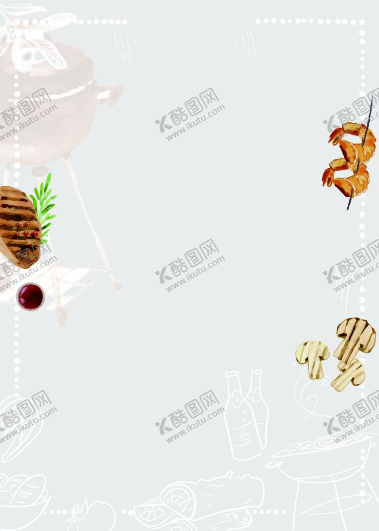 编号：28355212291154426090【酷图网】源文件下载-烧烤背景