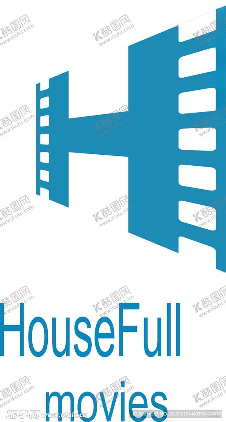 编号：66622909141515001602【酷图网】源文件下载-电影LOGO标识标志蓝