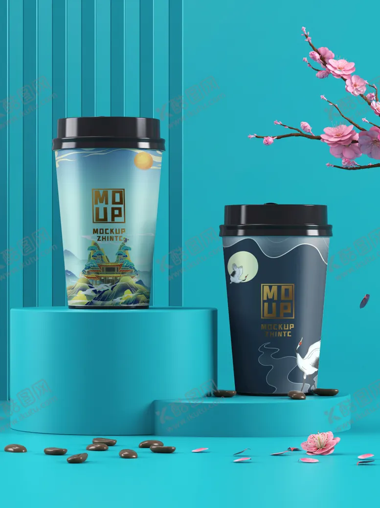 编号：10534909211839199674【酷图网】源文件下载-奶茶杯包装样机