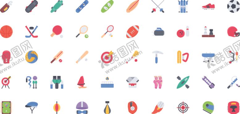 编号：92722507051933322606【酷图网】源文件下载-运动器材图标