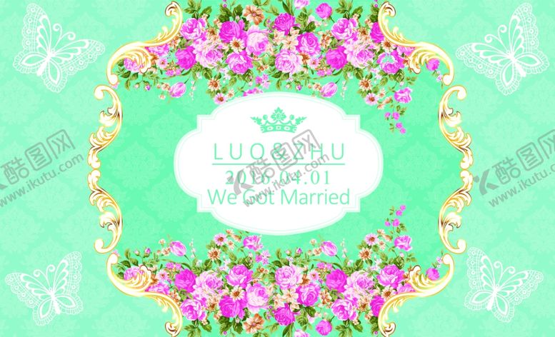 编号：53095809110749338328【酷图网】源文件下载-清新婚礼背景