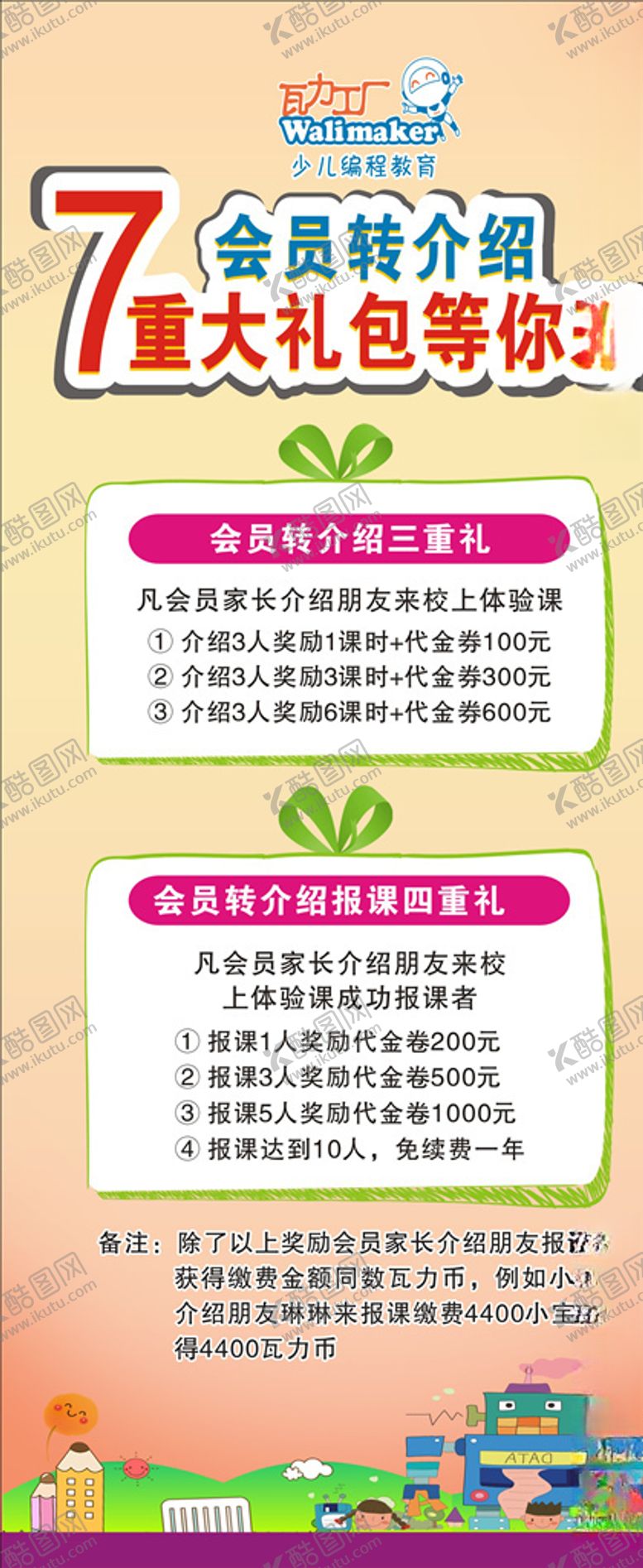 编号：76892207041309486172【酷图网】源文件下载-会员转介绍展架