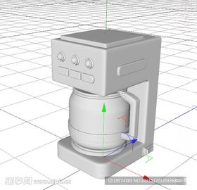 C4D模型咖啡壶