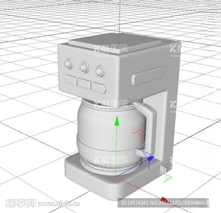 编号：96650811250708441279【酷图网】源文件下载-C4D模型咖啡壶