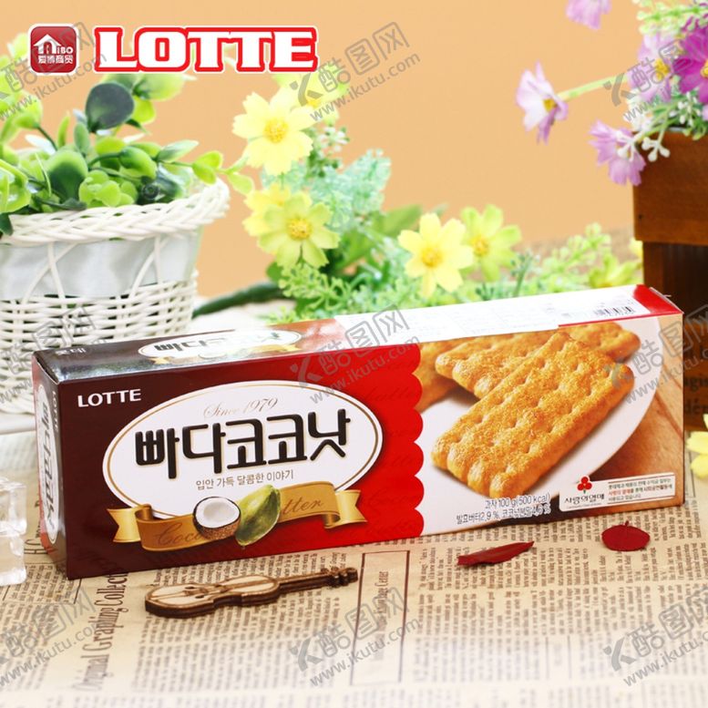编号：98218210141147293605【酷图网】源文件下载-韩国乐天蜂蜜椰奶饼干