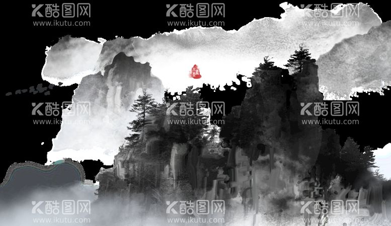 编号：83734410192136506141【酷图网】源文件下载-新中式山水画风景