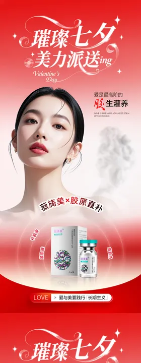 美业胶原种植产品海报