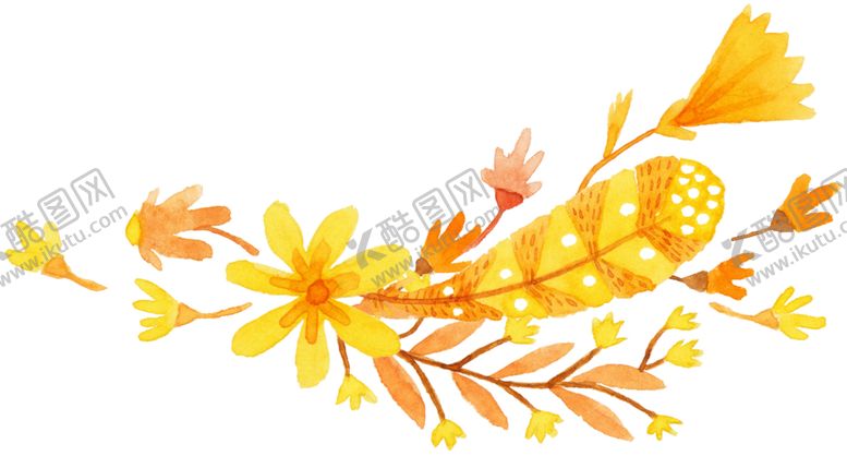 编号：69720709190236094621【酷图网】源文件下载-水彩植物