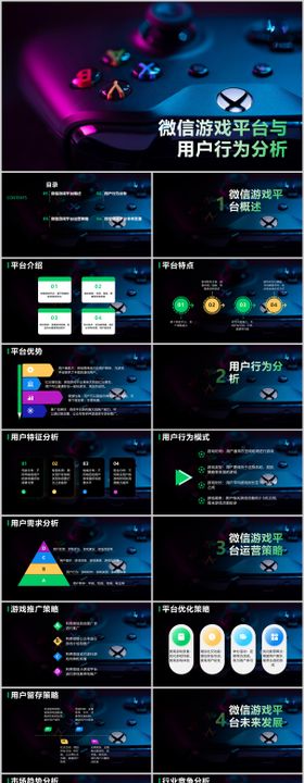 微信游戏平台与用户行为分析PPT