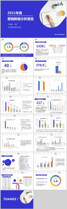 有型带感蓝色商务ppt