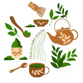 茶叶茶杯插画