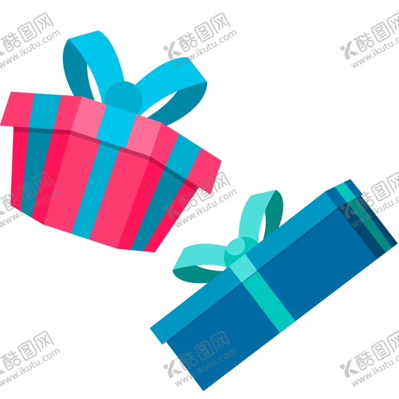 编号：46459104222101342605【酷图网】源文件下载-立体精美礼物盒插图