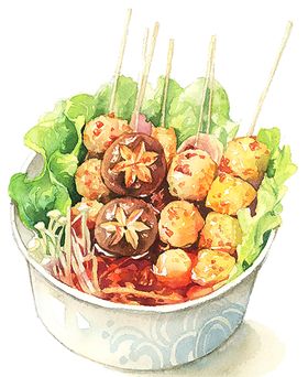 手绘串串