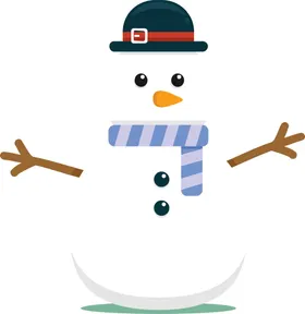雪人冬天卡通冬季圣诞彩球