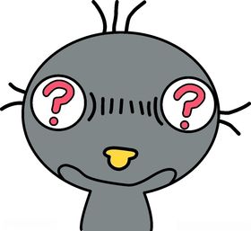 小清新动物手绘可爱鸵鸟一脸懵逼