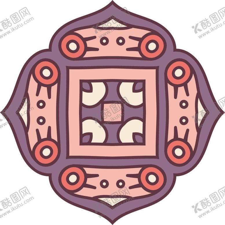 编号：17026904210903517445【酷图网】源文件下载-复古花纹图案