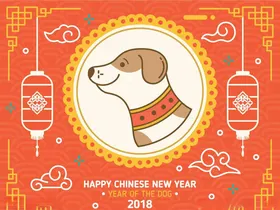 新年元素背景春节材梅花