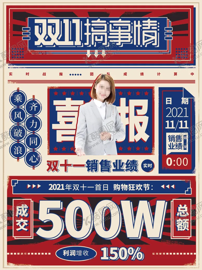 编号：91862409261848205023【酷图网】源文件下载-双11销售战报