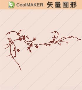 花草剪纸花草壁纸简洁手绘约纹纹画