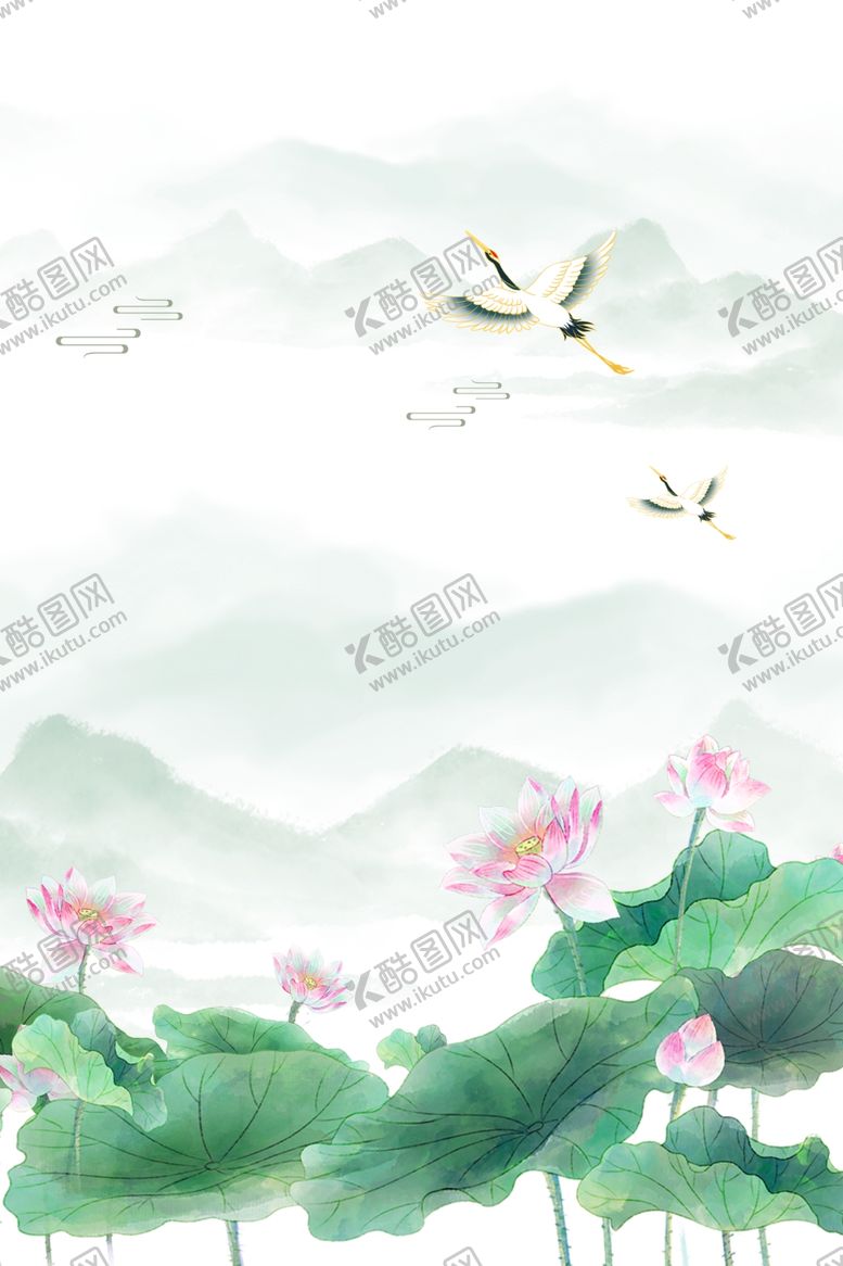 编号：45930904242250425338【酷图网】源文件下载-荷花山水