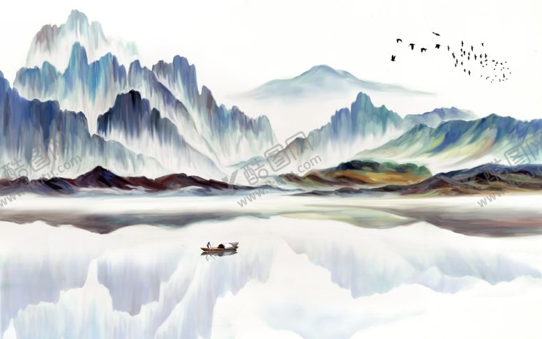 编号：51961710300259252956【酷图网】源文件下载-水墨山水画