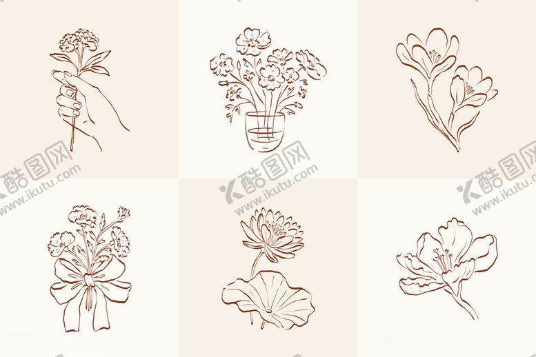 编号：64785110301129066361【酷图网】源文件下载-手绘花卉图案