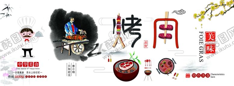 编号：45729109101302438378【酷图网】源文件下载-烤肉展板