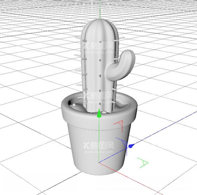 编号：45644812111658246302【酷图网】源文件下载-C4D模型仙人掌