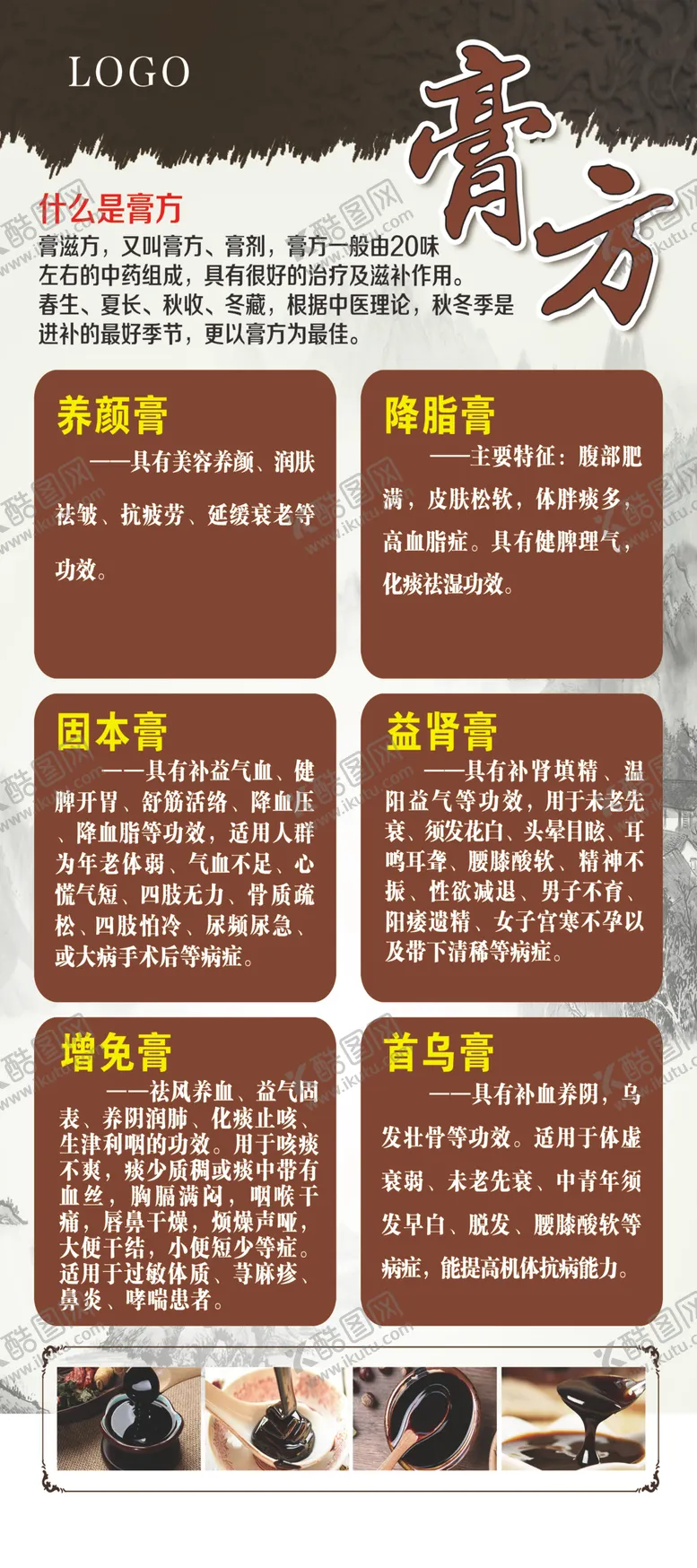 编号：36703305020700186070【酷图网】源文件下载-膏方展架