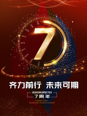 七周年庆典海报