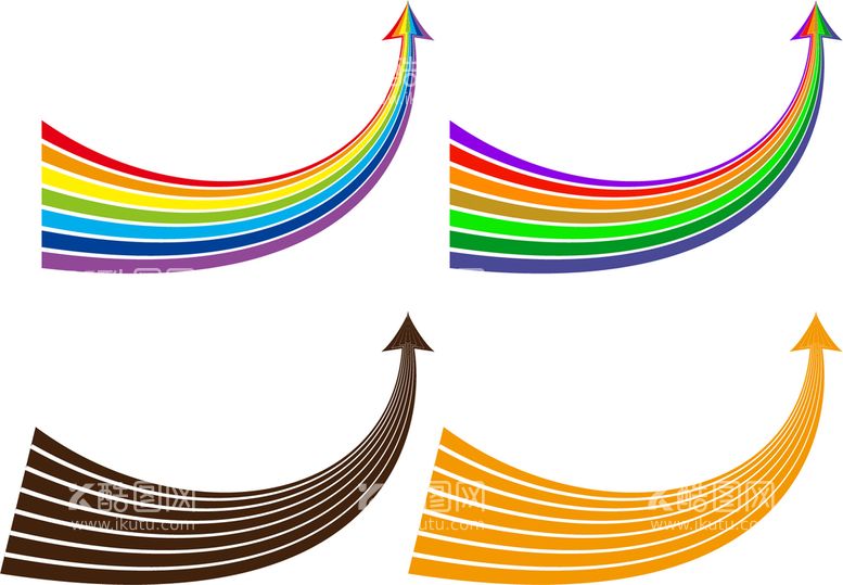编号：10400311201728221897【酷图网】源文件下载-彩虹箭头