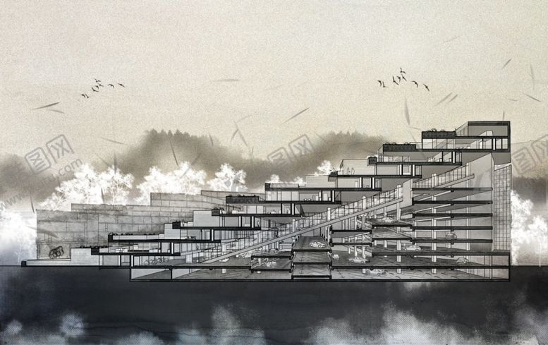 编号：24449009290300195522【酷图网】源文件下载-彩平水墨psd样机