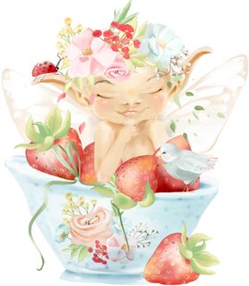 手绘唯美剪贴画