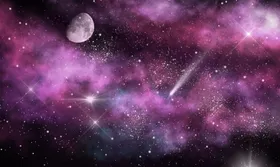 创意星空合成海报图片放射太阳系外太